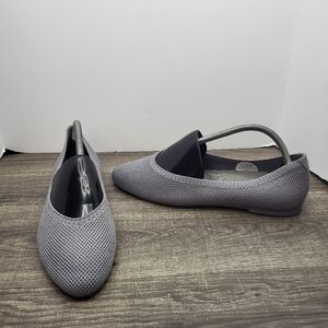 NEW! Allbirds Womens Sz 10.5 Grey Tree Breezers Pointed Wool Ballet Flats Slipon